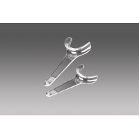 Plasdent Extand Handhold Cheek Retractors- Autoclavable to 275 - Adult, Clear (2pcs/box) 